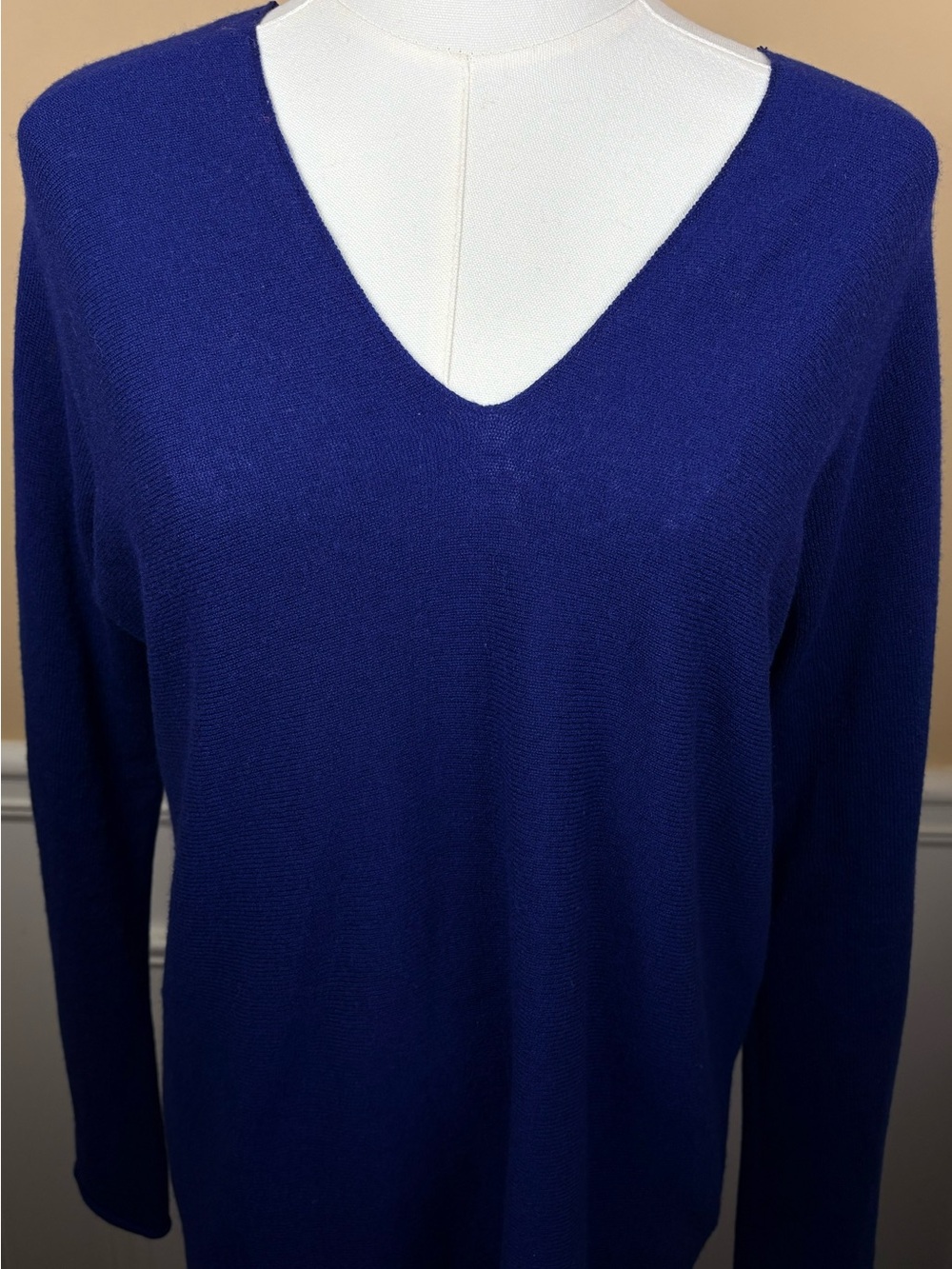 Vince Deep Cobalt V-Neck Sweater